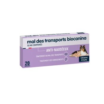 Reisekrankheit Biocanina - Packung mit 20 Tabletten