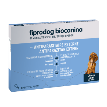 Biocanina Fiprodog Spot-on 67 mg kleine Hunde 2-10 kg - 3 Pipetten
