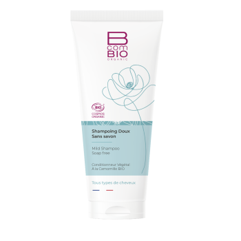 Sanfte, seifenfreie BcomBIO-Shampoo - 200ml Tube