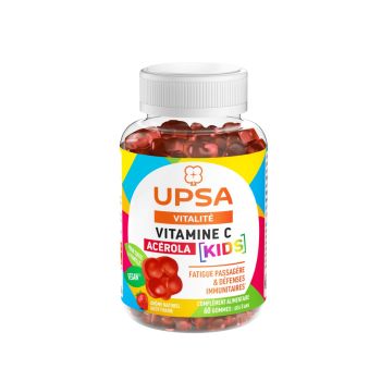 Vitamin C Acerola Kids Erdbeergeschmack Upsa - 60 Gummis im Behälter