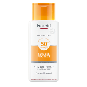 Eucerin Sun Leb Protect Creme-Gel für Gesicht und Körper SPF 50+ - Tube mit 150 ml