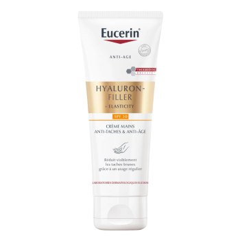 Hyaluron-Filler + Elasticity Eucerin Handcreme gegen Flecken und gegen Hautalterung - 75 ml Tube