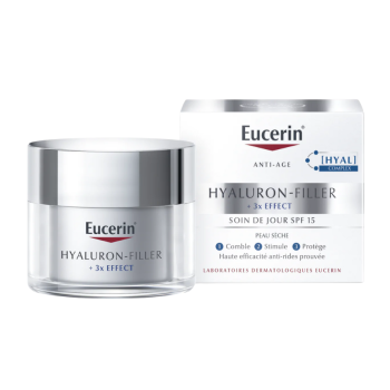 Hyaluron-Filler + 3x Effekt Tagespflege LSF15 für trockene Haut Eucerin - 50 ml Tiegel