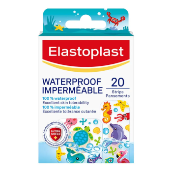 Wasserdichte Kinderpflaster elastisch - Packung mit 20 Pflastern