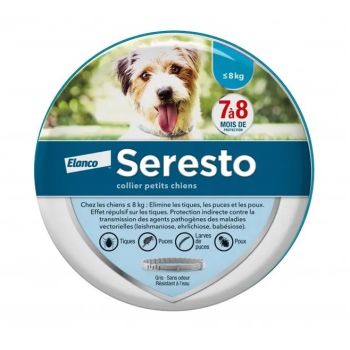 Seresto Antiparasitenhalsband f&uuml;r kleine Hunde Elanco - 1 Halsband