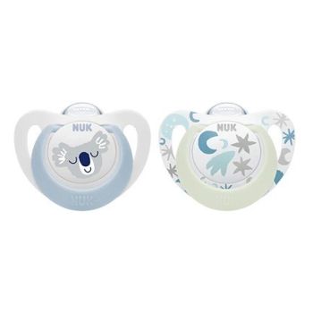 Starlight Schnuller Tag & Nacht 0-6 Monate NUK - 2er Pack Schnuller