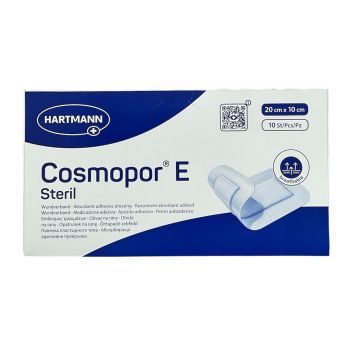 Cosmopor E Steril absorbierende, haftende Wundauflage Hartmann - Schachtel mit 10 Wundauflagen (20x10cm)