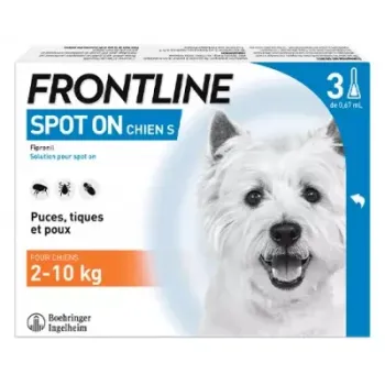 Frontline Spot One Hunde 2-10 kg - 3 Pipetten zu 0,67 ml