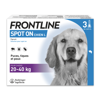 Spot On Hund 20-40 kg Frontline - 3 Pipetten à 2,68 ml