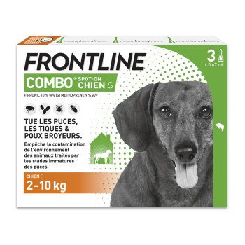 Spot-on Combo Hund 2-10 kg Frontline - 3 Pipetten à 0,67 ml