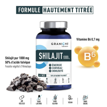 Shilajit 1000g Granions - Dose von 60 Kapseln