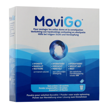 MoviGo harte Stühle und Verstopfung Norgine - Packung mit 10 Beuteln