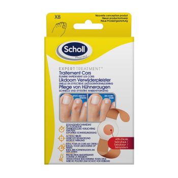 Scholl Hornhautbehandlungspflaster - 8 ultra-weiche Pflaster