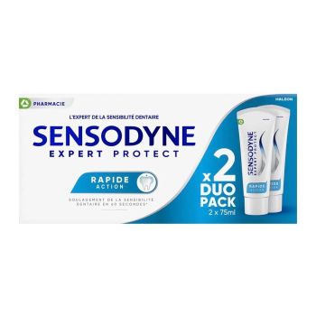 Zahnpasta Expert Protect schnelle Wirkung Sensodyne - 2er-Pack mit 75ml Tuben