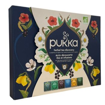 Entdeckungsgeschenkbox für Bio-Tee und Infusionen von Pukka - Geschenkbox mit 30 Beuteln