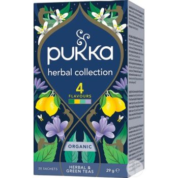 Pflanzenkollektion 4 Sorten Pukka - eine Box mit 20 Beuteln