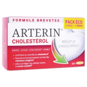 Arterin Cholesterin Omega Pharma - Packung mit 90 Tabletten