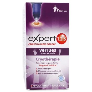 Experte 1 2 3 Kryostift Warzen an H&auml;nden und F&uuml;&szlig;en Novodex - ein Stift