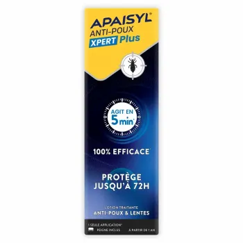 Apaisyl Xpert Plus Läuse- und Nissenlotion - 100 ml Flasche mit Kamm