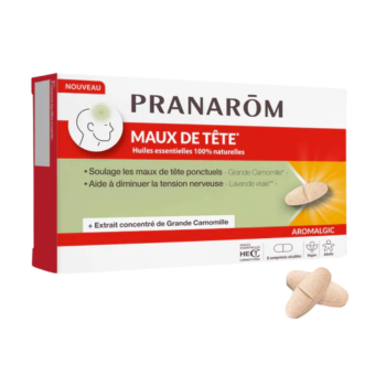 Kopfschmerzen Aromalgic Pranarôm - Packung mit 8 Tabletten