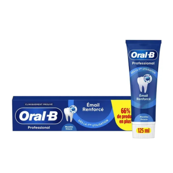 Zahnpasta für verstärkten Zahnschmelz mit sanftem Minzgeschmack von Oral-B - Tube mit 125 ml