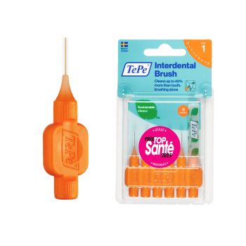 Original Interdentalbürsten orange Größe 1 (0,45 mm) TePe - 6 Bürsten