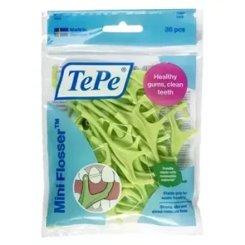 TePe Mini Flosser Zahnseide - Packung mit 36 Stück