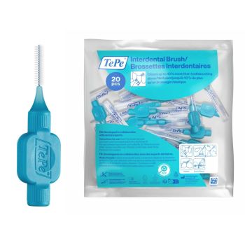Originale Interdentalbürsten blau Größe 3 (0,6 mm) TePe - 20 Bürsten