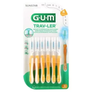 Interdentalbürste Sunstar Trav-ler 1,3 mm Gum - 6 Bürsten