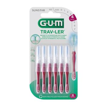 Interdentalbürste Sunstar Trav-ler 1,4 mm Gum - Set mit 6 Bürsten