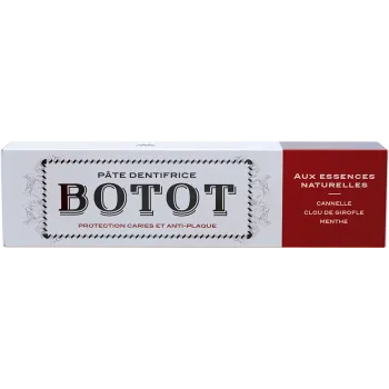 Zahnpasta mit natürlichen Essenzen Zimt Nelke Minze Botot - Tube mit 75ml