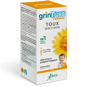 Grintuss pädiatrisch trockener und feuchter Husten Aboca - Flasche mit 180g