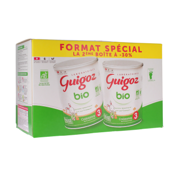 Bio-Wachstumsmilch für 10 Monate bis 3 Jahre Guigoz - 2er-Pack à 800g