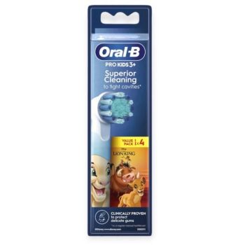 &Uuml;berlegene Reinigung Lion King Oral-B B&uuml;rsten - Packung mit 4 B&uuml;rsten