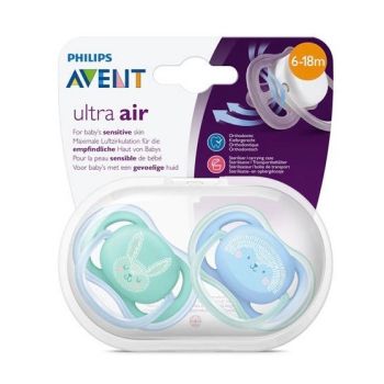 Ultra Air Schnuller 6-18 Monate Avent - 2er Pack Schnuller