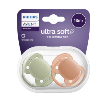 Ultraweiche Schnuller 18 Monate und älter Philips Avent - 2er-Pack Schnuller