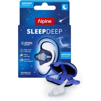 Sleep Deep Ohrstöpsel Medium Alpine - ein Paar + eine Transportbox
