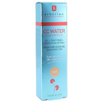 CC Water mit Centella Gel Teint Frisch Hautperfektionierer Hell Erborian - Tube mit 15ml