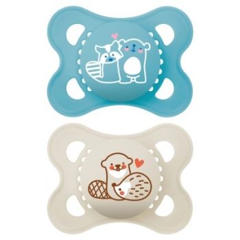 Silikon-Schnuller Nature 2-6 Monate MAM - Packung mit 2 Schnullern