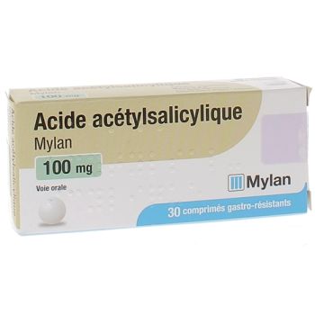 Acetylsalicyls&auml;ure Mylan 100mg - Packung mit 30 magensaftresistenten Tabletten