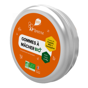 AP'Iphym Kaugummis Propolis Honig und Eukalyptus Iphym - 45g Dose