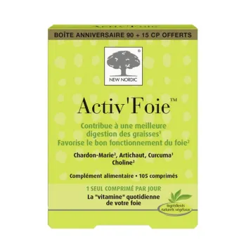 Activ'foie New Nordic - 90 Tabletten + 15 geschenkt