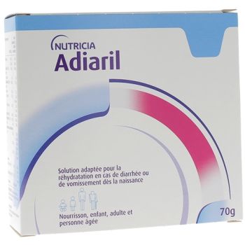 Adiaril Lösung zur Rehydrierung für Babys - Packung mit 10 Beuteln