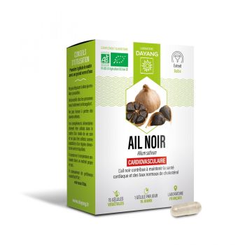 Schwarzer Knoblauch Herz-Kreislauf-System Dayang - Packung mit 15 pflanzlichen Kapseln