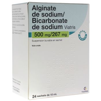 Natriumalginate / Natriumbicarbonat Mylan trinkbare Suspension in Beuteln - Schachtel mit 24 Beuteln