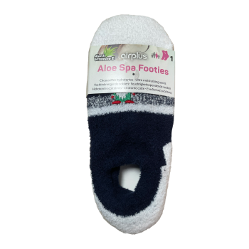 Aloe Spa Footies feuchtigkeitsspendende Socken kurz 36-41 Weihnachten Airplus - ein Paar Socken