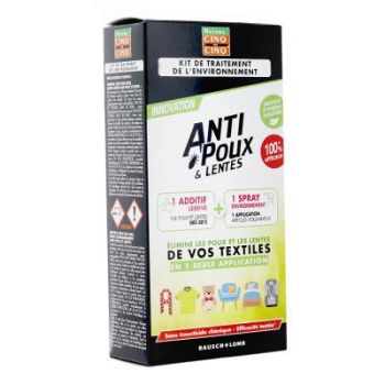 Anti-Läuse & Nissen Umgebungsbehandlungsset Fünf auf Fünf - 1 Set