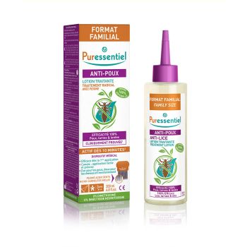 Anti-Läuse Behandlungslotion Familienformat Puressentiel - Tube mit 200 ml