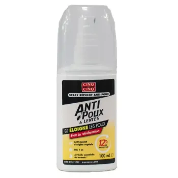 Anti-Läuse-Abwehrspray Schutz 12H Fünf auf Fünf - 100ml Spray
