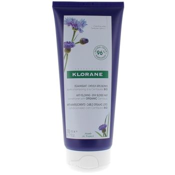 Bio Kornblume Anti-Gelbstich Shampoo Klorane - Tube mit 200 ml